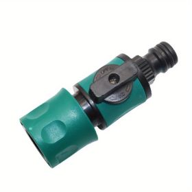 1pc Plastic Valve With Quick Connector Garden Irrigation Pipe Hose Adapter Switch