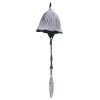 Japanese Cast Iron Wind Chimes Hangings Antique Metal Tulip Leaves Vintage Temple Bells Balcony Garden, White