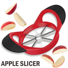 Apple Corer Slicer Fruit Cutter Stainless Steel Press Chopper Kitchen Tool NEW