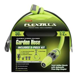 Flexzilla® Garden Hose Kit with Quick Connect Attachments, 1/2" x 50'