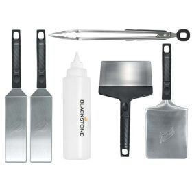 Deluxe Stainless Steel 6-Piece Spatula Griddle Set