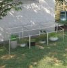 71"L x 21"W x 20.25"H Aluminum Vented Cold Frame Mini Greenhouse Kit