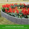 20 PCS Cobbled Stone Effect Plastic Garden Lawn Border Edging