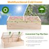 Wooden Garden Portable Greenhouse Raised Bed