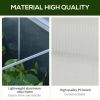 71"L x 21"W x 20.25"H Aluminum Vented Cold Frame Mini Greenhouse Kit