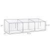 71"L x 21"W x 20.25"H Aluminum Vented Cold Frame Mini Greenhouse Kit