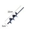 9 Size Garden Auger Drill Bit Tool Ground Drill Earth Drill Spiral Hole Digger Flower Planter Seed Planting Gardening Fence Yard