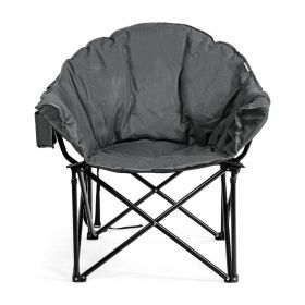 Multiple Applicable Places Portable Outdoor Camping Chair (Color: Gray, type: Camping Chair)