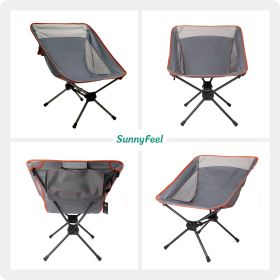 SUNNYFEEL Ultralight Folding Camping Chair, Portable Backpacking Chairs Lightweight, Small Compact Collapsible Camp Chair (Color: grey)