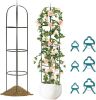 Garden Arch with Plant Clips, Garden Arbor Pergola for Climbing Plants, Garden Clips for Vine, Tomato, Cucumber, Flower Support