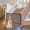 Pet Dog Gate Network Fence Stairs Folding Breathable Mesh Enclosure Dog Fence Child Safety Barrier Pet Playpen Articles