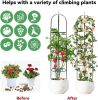 Garden Arch with Plant Clips, Garden Arbor Pergola for Climbing Plants, Garden Clips for Vine, Tomato, Cucumber, Flower Support