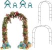 Garden Arch with Plant Clips, Garden Arbor Pergola for Climbing Plants, Garden Clips for Vine, Tomato, Cucumber, Flower Support