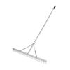 Landscape Rake with Long Handle for Loosening Soil Lawn Care Weeding Lake