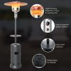 Outdoor Heater Propane Standing LP Gas Steel with Table and Wheels