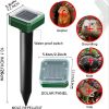 2/4pcs Square Solar Outdoor Pest Repellent With 5; 000 Feet Range; Solar Powered Animal Control; Rodent Repellent And Deterrent For Mole; Vole; Gopher