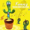 Plush Dancing Cactus Repeat What You Said Kids Stuffed Toys Singing Spanish Song Shaking With Music Plant Toy Children Education